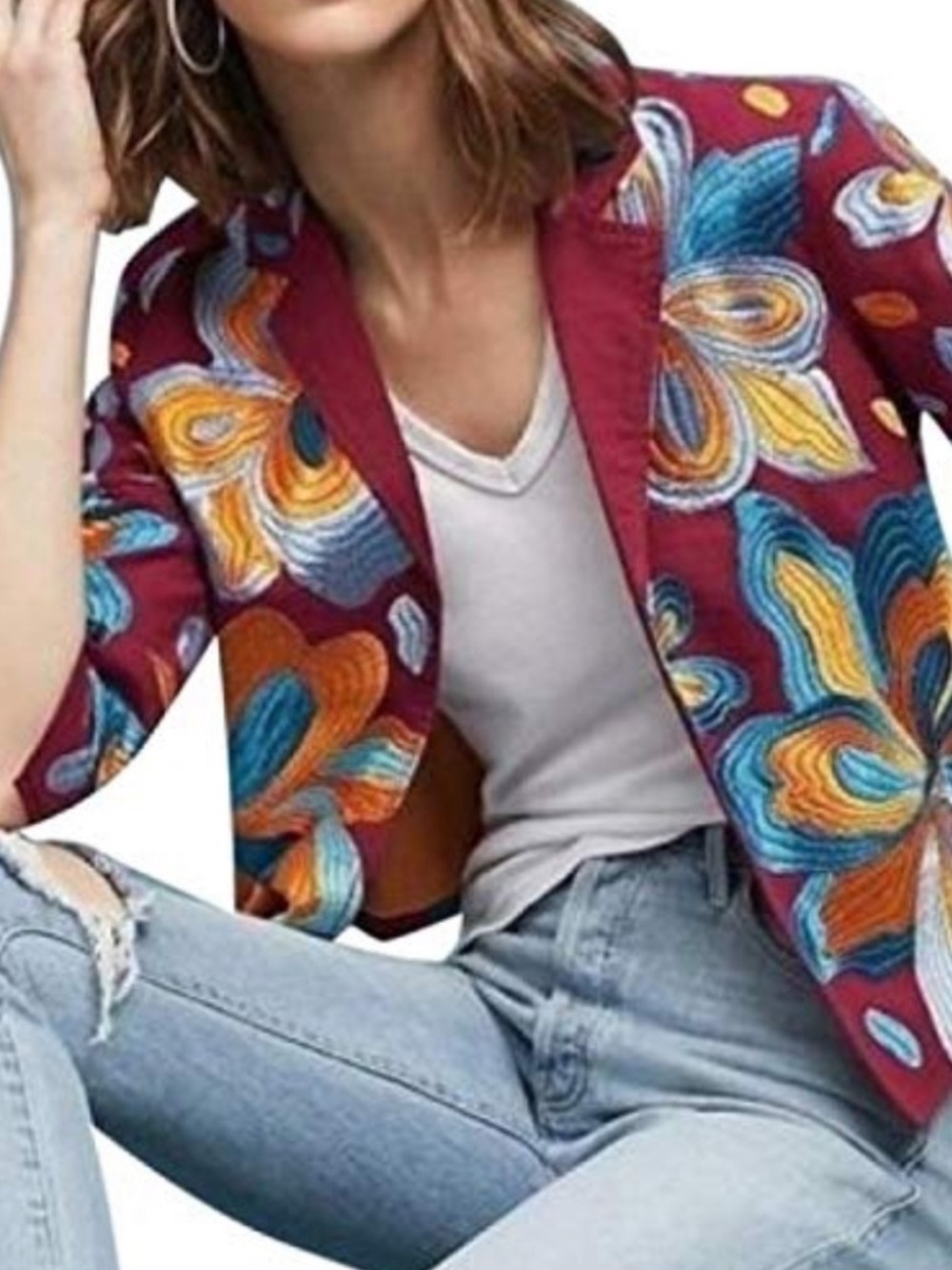 Anthropologie Woodstock Embroidered Jacket ett:twa